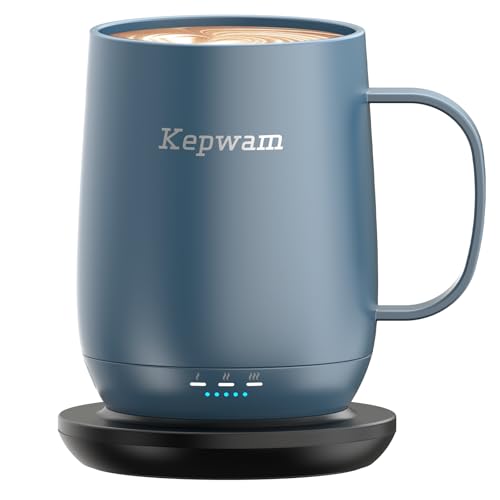 16oz Self-Heating Coffee Mug with 3 Temperature Settings & Charging Coaster