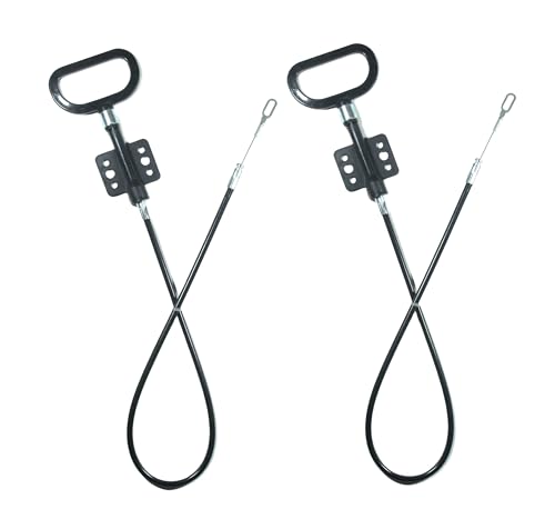 KUANYUOO Recliner Cable Replacement 27 Inch D Handle O-Shaped End for Sofa & Recliner, 2 Pcs