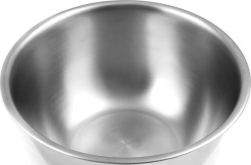 2.75-Quart Stainless Steel Mixing Bowl with Flat Base - Dishwasher Safe
