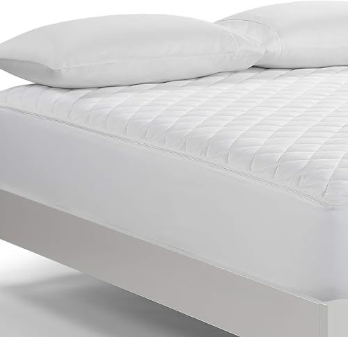 Cotton Mattress Pad Queen Size | Breathable, Moisture-Wicking Cover