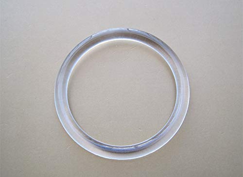 Clear Plastic O Rings 2-1/4 Inch - 4 Pack for DIY Crafts and Curtains