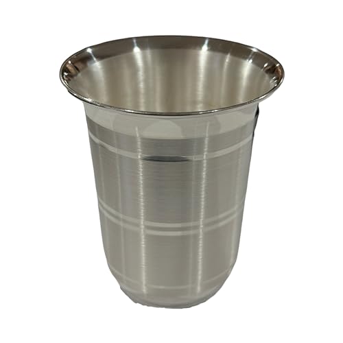 Balaji 999 Pure Silver Glass 3.5 Inch - 8.5 Ounces, Style#01, Hallmarked Silver