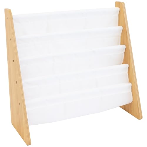 Kids 4-Tier Front Facing Bookshelf - Montessori Toddler Bookcase Display