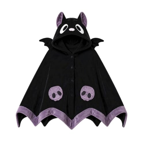 Women's Halloween Wearable Blanket Hoodie, Plush Animal Oversized Blanket