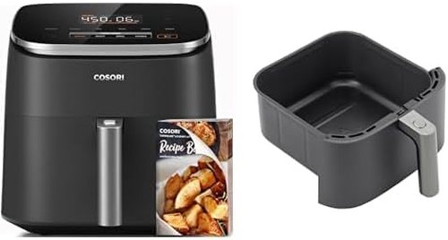 COSORI Turboblaze 6Qt Air Fryer Bundle - Includes Original Basket for Perfectly Crispy Meals
