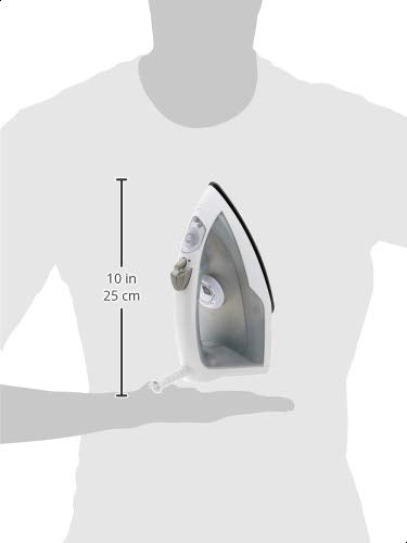 Amazon Basics 1200W 10-Inch Steam Iron with Non-Stick Soleplate and 150ml Tank
