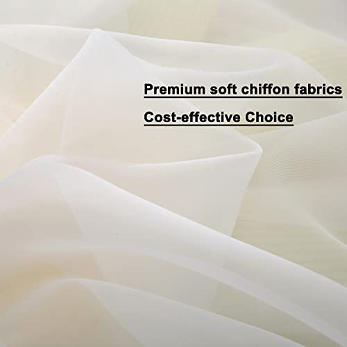 Soft Sheer White Chiffon Canopy Bed Curtain Set for Queen Size Bed