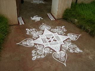 White Rangoli Powder for Diwali and Festival Decorations, 500g