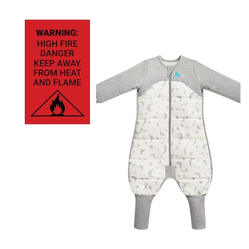 Love to Dream Warm Baby Sleep Suit (12-24 Mo), Super Soft Temp Regulating Sleeping Sack, 2.5TOG Warm Wearable Blanket, White