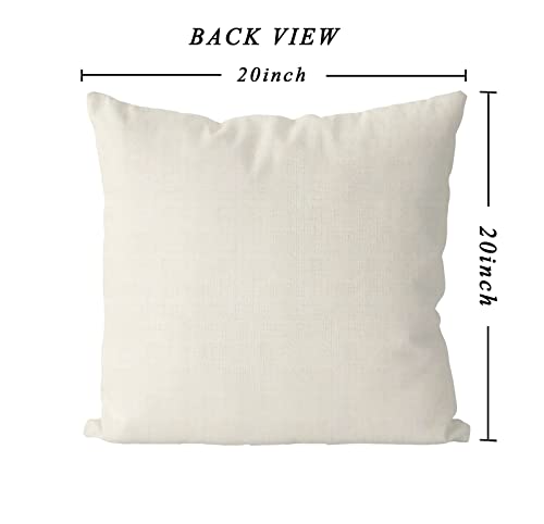 GAGEC 20x20 Inch Shell Starfish Christmas Pillow Covers – Farmhouse Blue Throw Cushion Case
