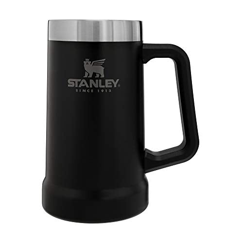 Stanley Stay-Chill 24 oz Matte Black Insulated Beer Stein - Keeps Drinks Cold