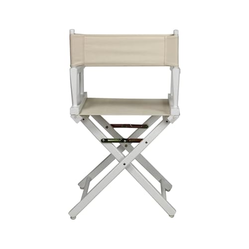 18-Inch Solid Wood Folding Director's Chair with Canvas Seat