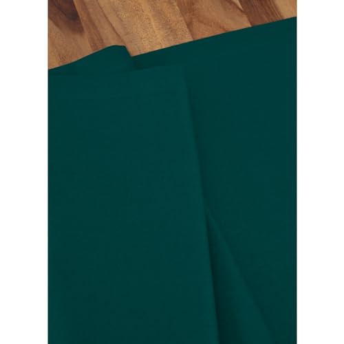 Dark Green Dru Cotton Linen Table Runner 14 x 72 in | Solino Home