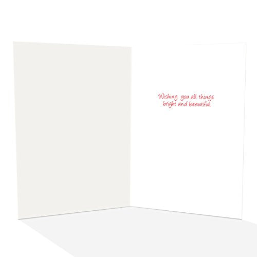 Christmas Greeting Cards Forest Scene with Holiday Message, 18-Pack