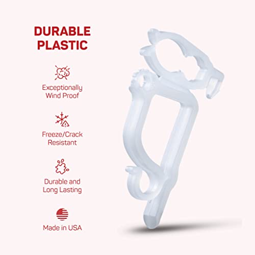 SEWANTA 200-Piece All-Purpose Holiday Light Clips for Gutter & Shingle Mounting