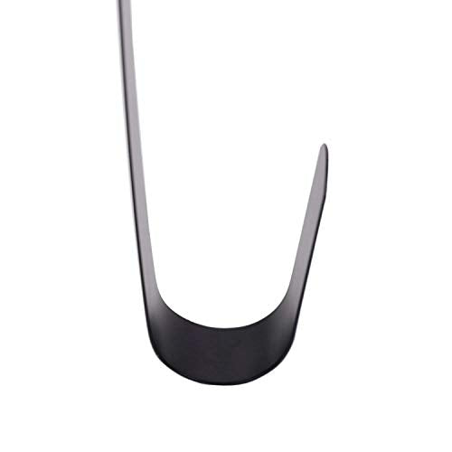 Sattiyrch 12" Metal Over-the-Door Wreath Hanger - Ultra Slim Black Hook