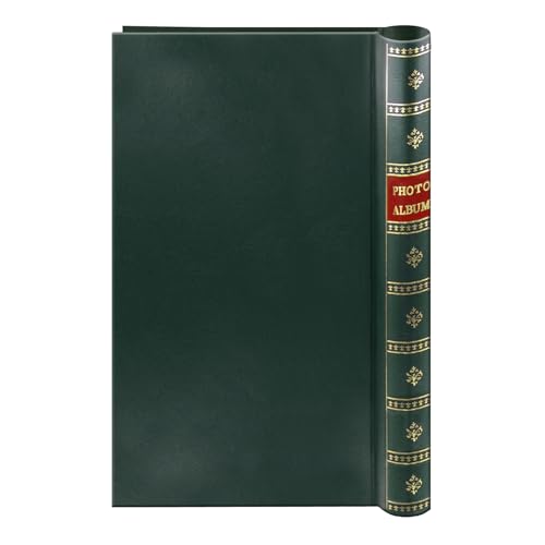 300 Photo Album 4x6 Spiral Bound with Memo Pockets - Hunter Green