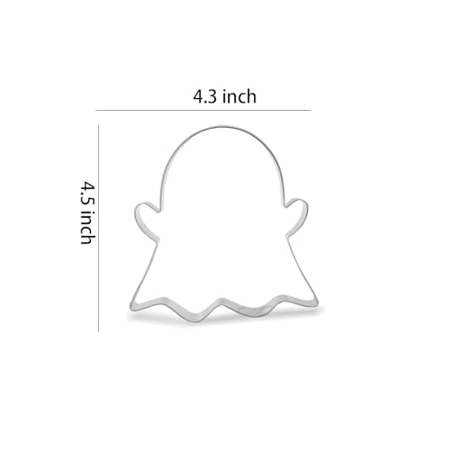 Keewah Ghost Cookie Cutter, 4.5”, Stainless Steel