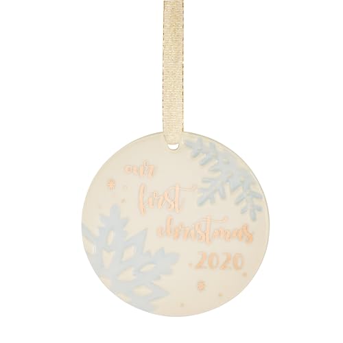 Lenox Our First Tree Christmas Ornament 2020 – Ivory Porcelain Disk