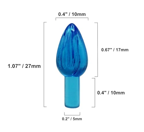 Ceramic Christmas Tree Replacement Lights - Medium Twist Ornaments, 144 Pack