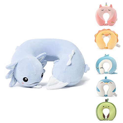 Memory Foam Travel Neck Pillow - 360-Degree Support for Car & Airplane