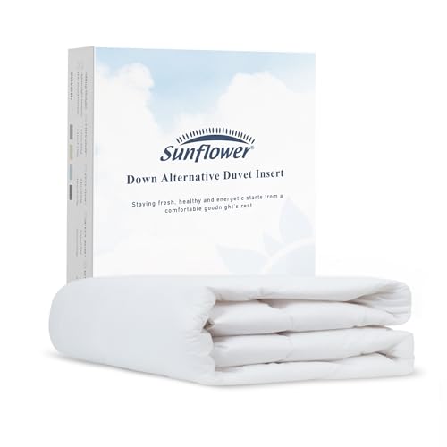 Sunflower Queen Down Alternative Comforter - Lightweight Duvet Insert (88"x88")