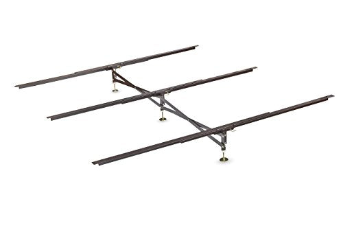 Heavy-Duty Steel Bed Frame Center Support System with Adjustable Legs