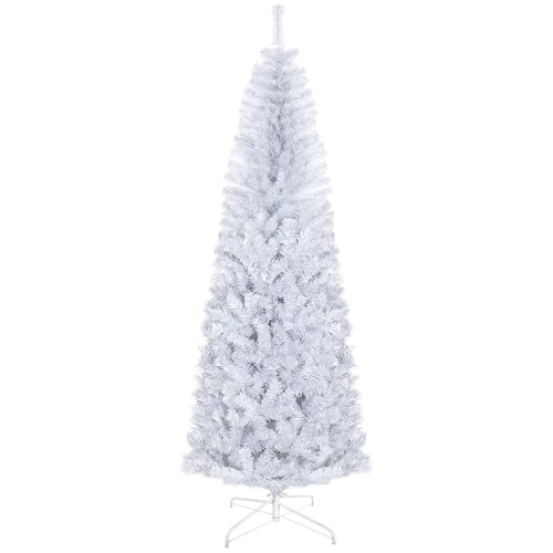 7ft Unlit Slim Pencil Artificial Christmas Tree with 818 Branch Tips