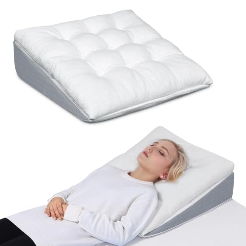 Adjustable Bed Wedge Pillow for Sleep Apnea & Acid Reflux, 7.5 Inch