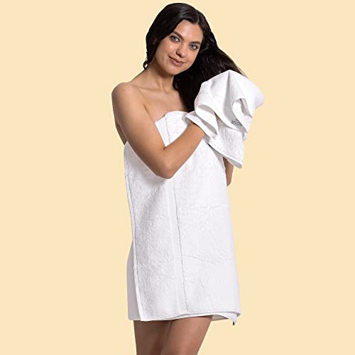 Premium Turkish Cotton Hand Towels - 4-Piece Set, 16" x 30", White