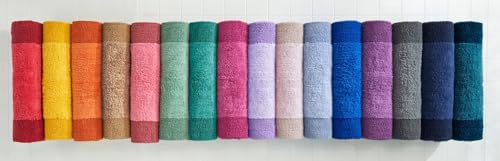 BrylaneHome BH Studio 2-Piece Reversible Cotton Bath Rug Set, Aqua