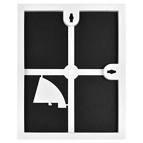 MCS Format 8x10 Picture Frame White, Gallery Wall Vertical & Horizontal Wall Hanging Picture Frame for Photos & Art Prints (6-Pack)