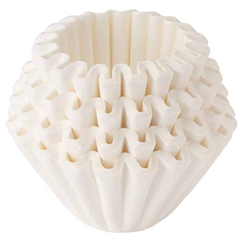 Flat-Bottom Pour-Over Wave Coffee Paper Filters - Size 185 (100 Count)