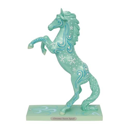 Enesco Trail of Painted Ponies Christmas Snowflakes Figurine 10.5 in Multicolor