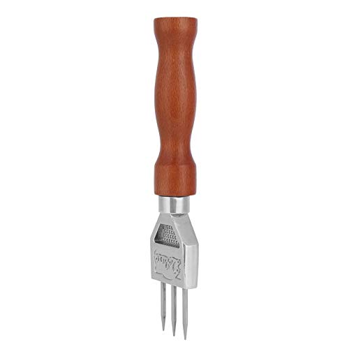 POCREATION Stainless Steel Ice Pick with Wood Handle - Bar & Restaurant Tool