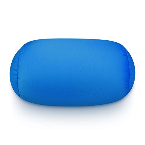 Soft Microbead Travel Neck Pillow - 7x12 Inch Support for Kids & Adults