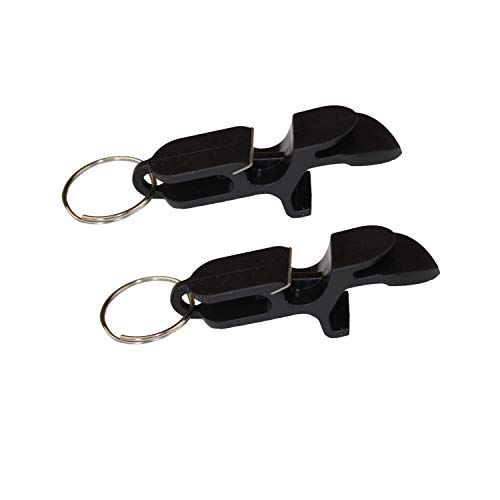Party Like Sophia Black 2-Pack Beer Shotgun Tool & Bottle Opener Keychain - Drinking Party Accessories