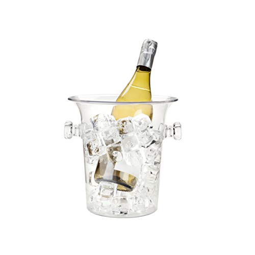True 3L Clear Acrylic Ice Bucket with Handles for Wine & Champagne