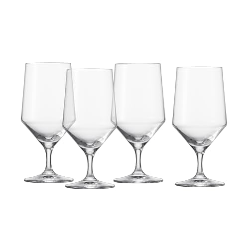 Pure Crystal Drinking Glasses, 15 oz All-Purpose Glassware Set of 4