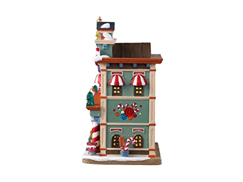 Lemax Bella's Bon Bons Lighted Village Building - Christmas Decor, Porcelain, 7.95x5.59x4.33 inches