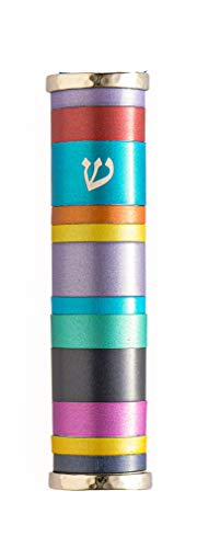 Colorful Anodized Aluminum Mezuzah Case for 10cm Scroll