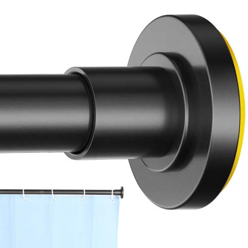 CorkLatta Heavy Duty Black Shower Curtain Rod 31 to 80 Inch Adjustable