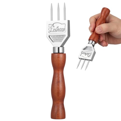 Stainless Steel Ice Pick with Wooden Handle - Bar & Kitchen Ice Breaker Tool