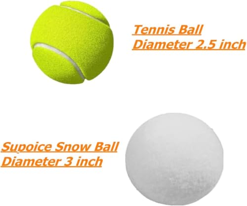 Indoor Snowballs 20-Pack - 3 Inch Soft Realistic Fake Snowball Fight Toys