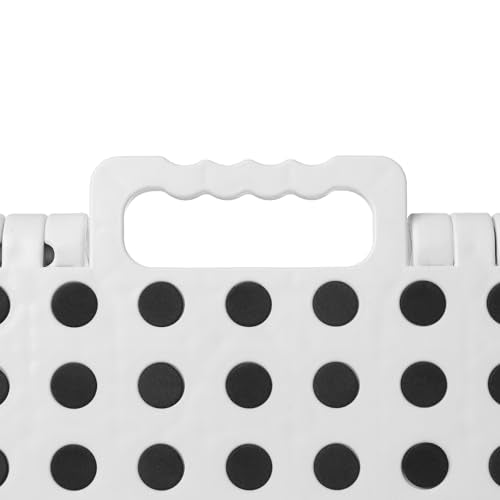 13-Inch Folding Step Stool with Handle, Heavy-Duty Portable Stool (Set of 2)