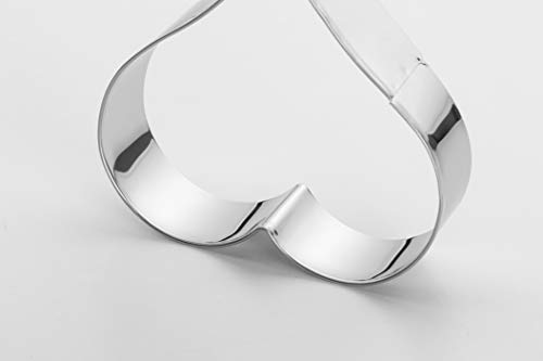 Heart Cookie Cutter Set - 6 Stainless Steel Shapes for Baking & Crafts