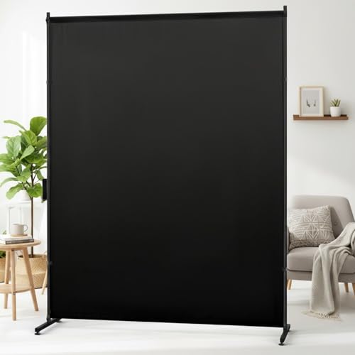Portable Privacy Room Divider Screen, 5ft x 6ft Single Panel Partition