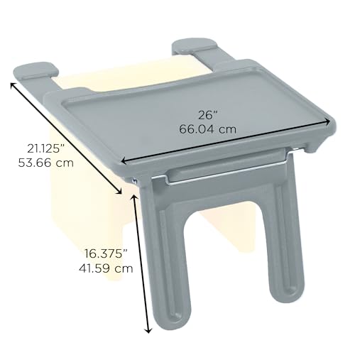 Foldable Kids Chair Desk Tray Attachment for Cube Chairs