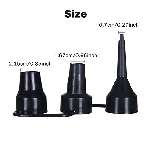 3-in-1 Air Pump Nozzle Set for Inflatable Beds, Toys & Pools