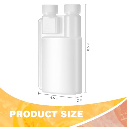 CHENGU 16.9 Oz Plastic Flask with Built-In Shot Glass, Portable Drink Container
